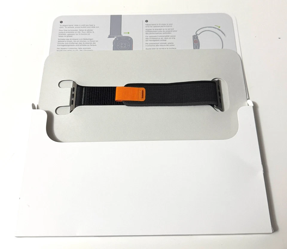 NEW Genuine Apple Brand Black/Gray Trail Loop Fits: 44 45 46 49mm M/L Authentic - Image 3 of 4