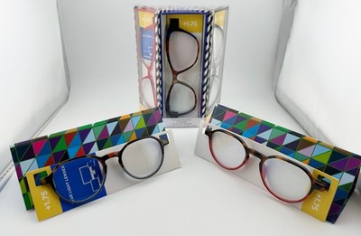 I.Image Optique Reading Glasses 5 pack: 3 readers, 2 blue light blocker +1.75