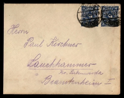 Mayfairstamps Germany 1922 to Lauchhammer Cover aax_03603