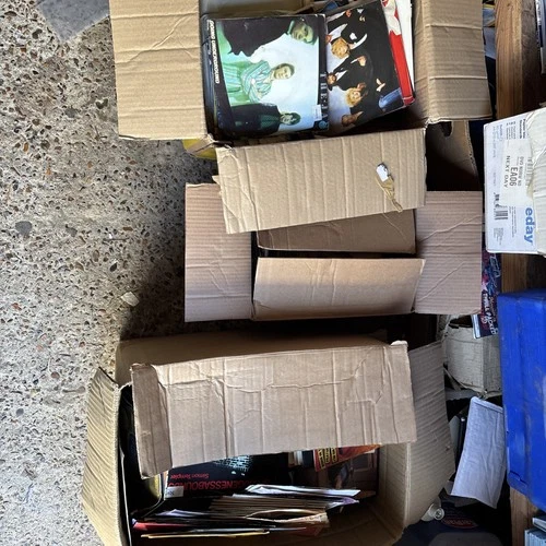 Vinyl 7” Singles 3 Boxes 600+ 1960s Onwards Inc Jam Springsteen Beatles Etc