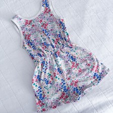 Tea Collection Reversible Wrap Romper Girl Size 6 Floral