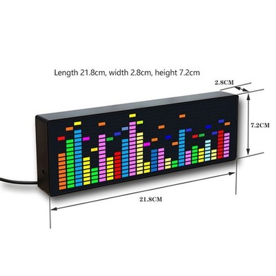 Musik-Spektrum USB 5V 1A ABS Kunststoff Anzeigemodul Atmosphärenanzeige