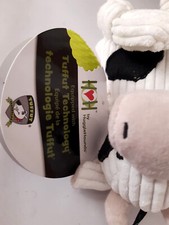 HuggleHounds Knotties Cow Hundespielzeug kleine Hunde Welpenspielzeug XS ca.15cm