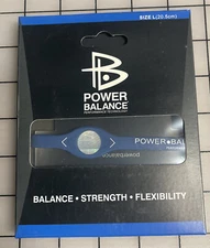 Wristband Power Balance magnetic ion energy & therapy bracelet silicone NEW Blue