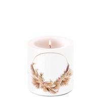 Kerze, Lampionkerze Potpourri Ring 9Cm By Ambiente | Boho, Bohemian, Federn