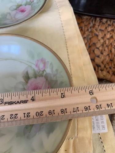 Set of 5 Fruit Bowls By Erdmann Schlegelmilch ES PRUSSIA W/ Rose Decoration - Picture 10 of 10