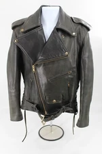 S&S Cycle Leather Perfecto Style Motorcycle Jacket Men's 36 Heavy USA Made Texas