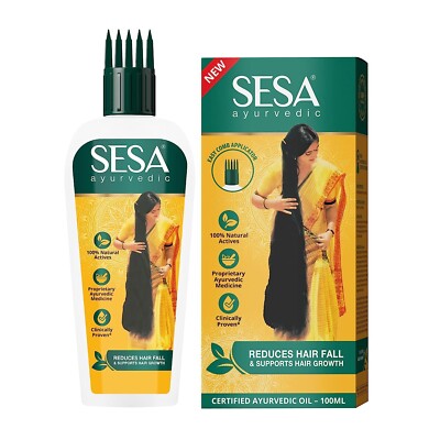 Sesa Ayurvedic Hair Oil for Hair Fall & Hair Growth 100 Ml