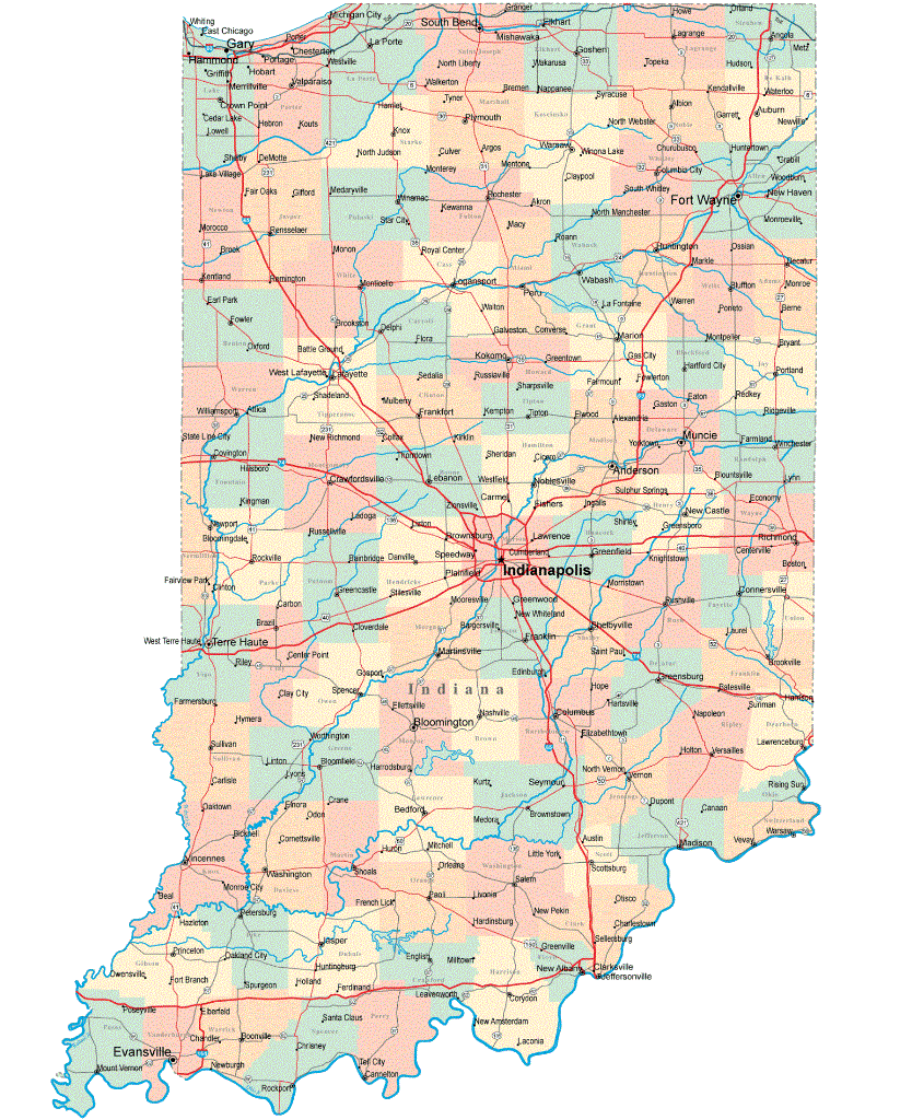Indianapolis City County Area Map US Indiana Indianapolis Map Free
