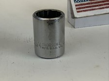 THORSEN 524, 1/2 drive 12pt Socket, size 3/4in., made in USA