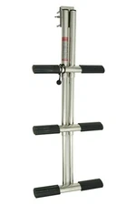 Boat Stainless Steel 3 Step Ladder Heavy Duty Dive Telescoping Tube With Bracket