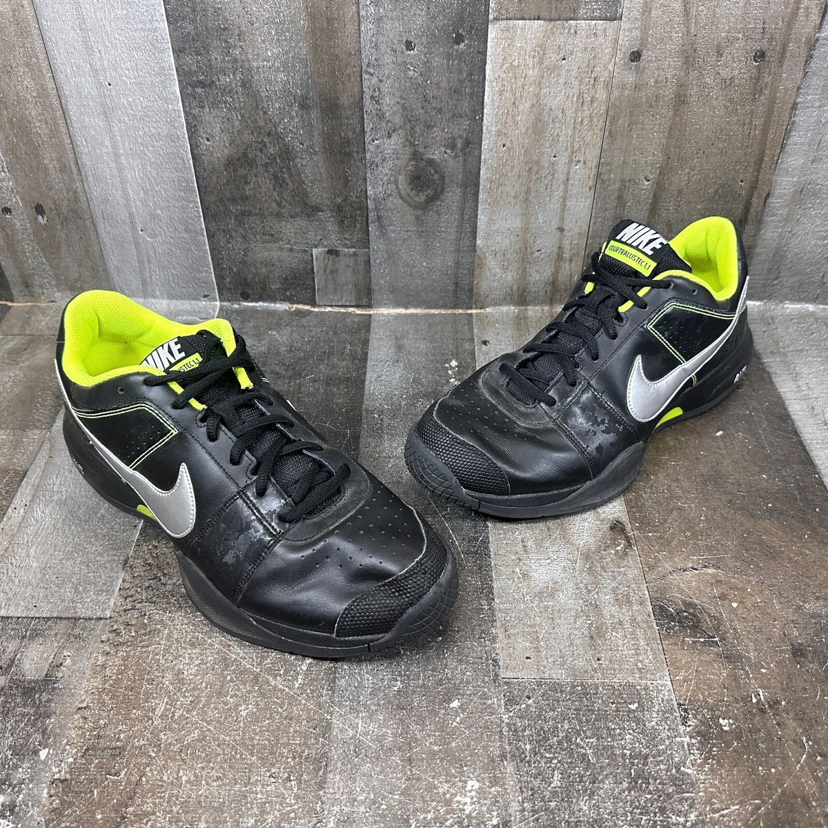 Nike Courtballistec 1.1 Mens Size 12 Black Yellow Shoes 343889 001