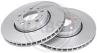 2X A.B.S. 17404 Bremsscheibe Vorne FüR Volvo
