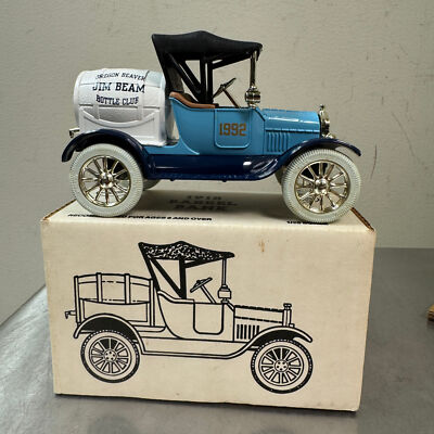1992 ERTL Oregon Beaver JIM BEAM Bottle Club 1918 Ford Model T Barrel Bank 1/25