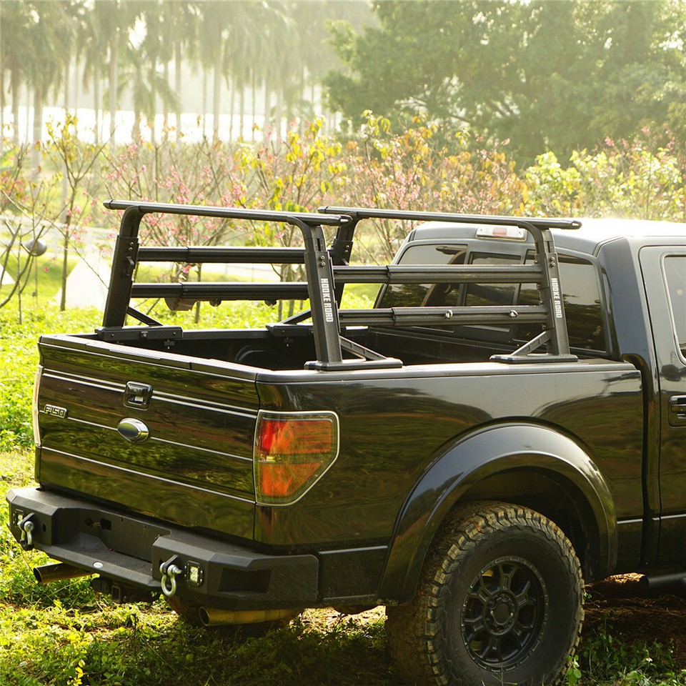 Extendable Pickup Truck Trunk Bed Cargo Rack Luggage Carrier Heavy Duty