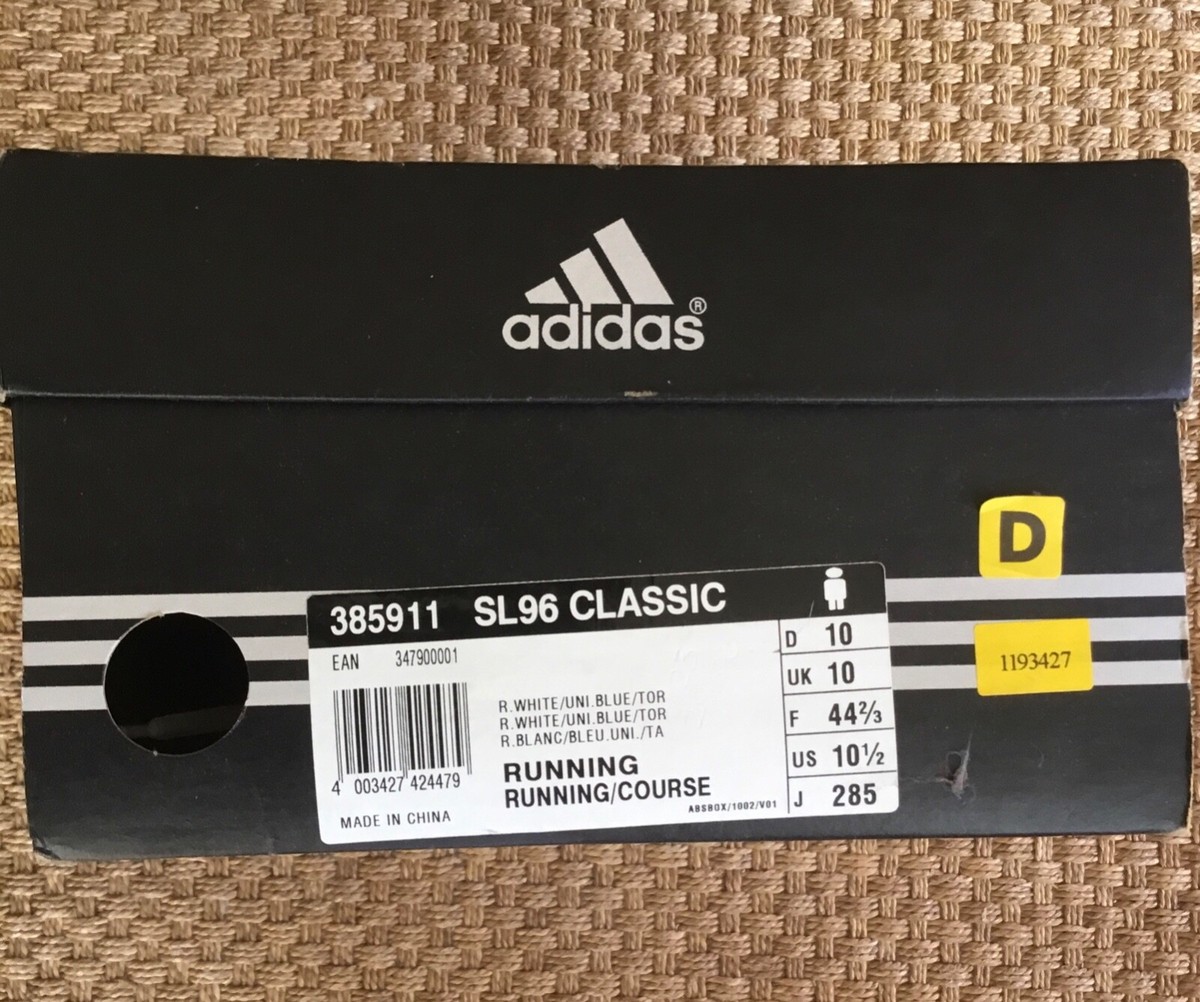 VINTAGE ADIDAS SL96 CLASSIC TORSION TRAINERS US 10.5 UK 10