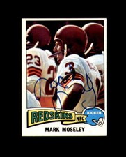 Mark Moseley Signed 1975 Topps Washington Autograph