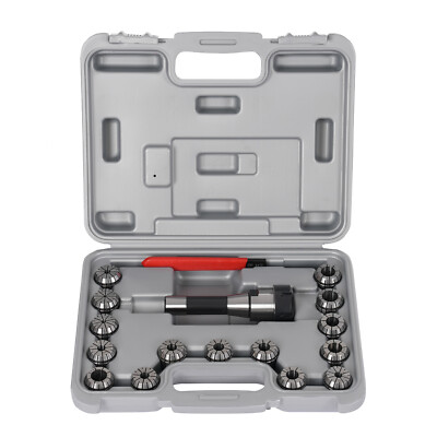 15Pcs ER32 Collet Set R8 Shank Chuck Tools for Milling Machine, Lathe, Drilling