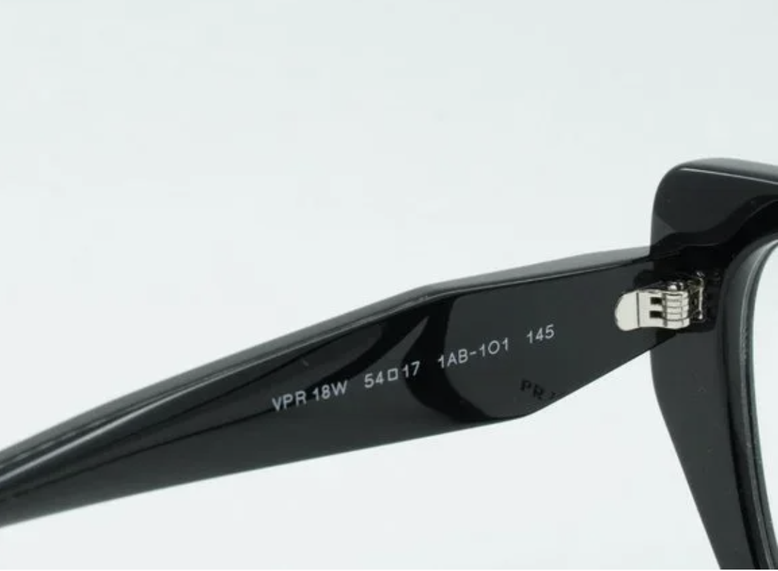 プラダ　マガジン New Prada Wide Reading Glasses VPR 18Z 1AB-1O1 56-17 140
