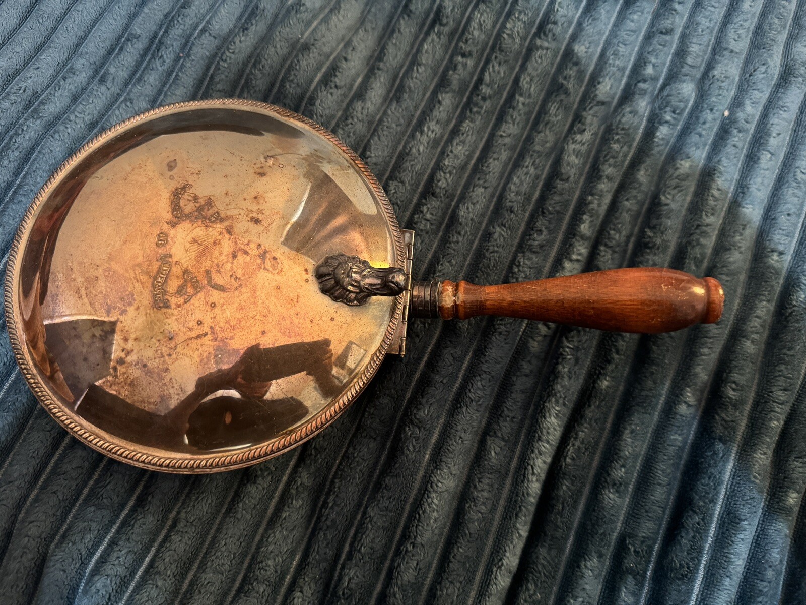 Vintage National Silver Co. Copper Clad Silent Butler Crumb Catcher