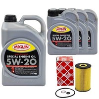 MotoröL Set Special 5W-20 Meguin 8 Liter + ÖLfilter FüR Hyundai Equus 5.0 Gdi VI