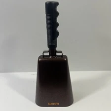 WMM Copper Hand Held Cow Bell Cheering Instrument Sports Music Events 11” New