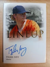 2020 Futura Unique Onyx Tyler Ivey Lineup Gold Prospect Autograph Auto #08/09