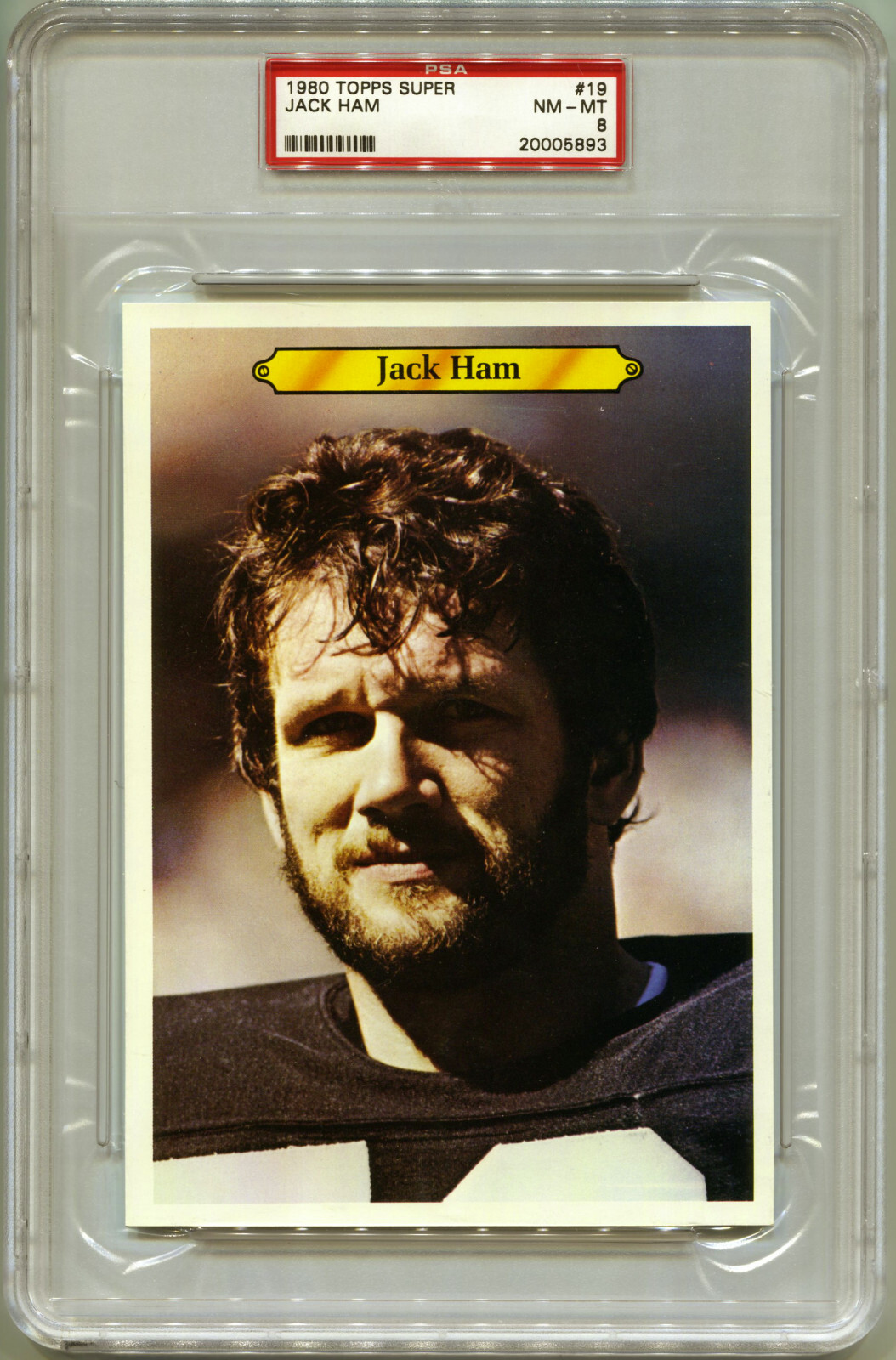 1980 Topps Super #19 Jack Ham PSA 8 🔥 Steelers HOF ⚫🟡
