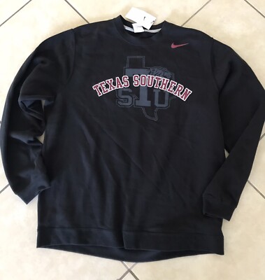 Nike Men XL Texas Southern University Tigers NCAA Fleece Crew