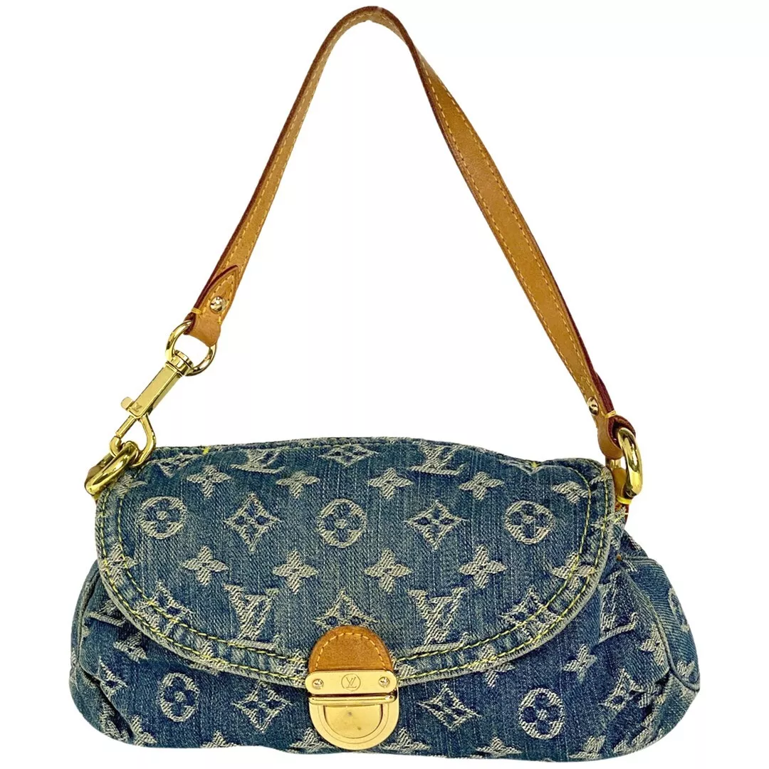 LOUIS VUITTON BLUE MONOGRAM DENIM MINI PLEATY BAG – RDB