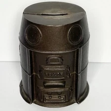 Antique Cast Iron Bank • 3.5” Mellow Furnace • Liberty Foundry • St. Louis MO