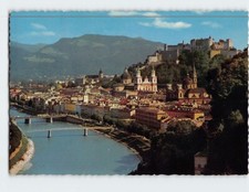 Postcard View to the Old Town & Salzach River Salzburg Austria