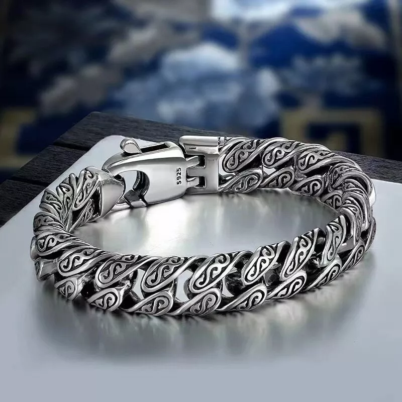 Silver bracelet for men online clearance