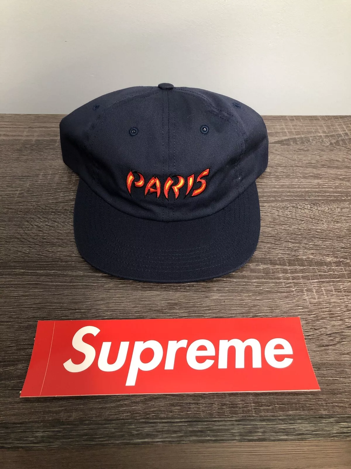 NEUF AVEC ÉTIQUETTES Supreme 2016 ÉTÉ/PRINTEMPS Paris 6 panneaux casquette chapeau marine blouse palais Stussy