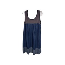 SIMPLY VERA VERA WANG Blue Denim Chambray Dress Womens XLTank Short Jumper Retro