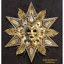 Maschera Veneziana Originale Maschere Carnevale Made in Venezia Sole Barocco Oro