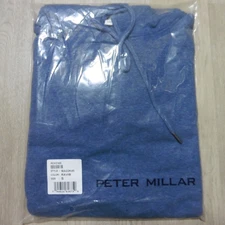 PETER MILLAR Mens S SMALL HOODIE LAVA WASH RAVINE BLUE PULLOVER SWEATSHIRT