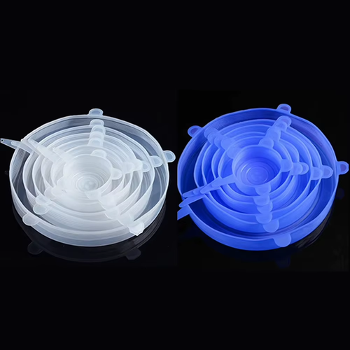 6 Pcs Silicone Cover Stretch Lids for Kitchen Microwave Food Covers Bowl Caps El - Picture 19 of 23