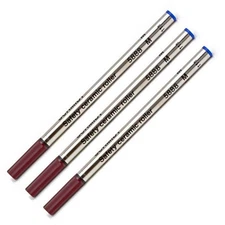 Schmidt 5888 M Blue Ink Roller Ball Pen Refill 3 Pack Medium Tip 0.7mm