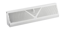 Rocky Mountain Goods 18-Inch Baseboard Register Vent- RoundFlow Design for Ma...