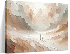 Jesus Leaves the 99 Sheep Canvas Wall Art, Christian Jesus Lamb Wall Decor Pa...