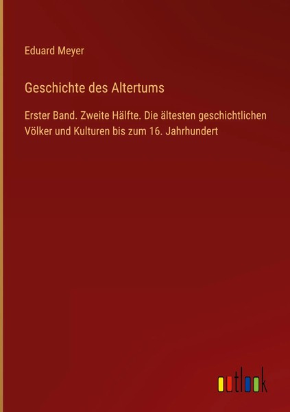 Eduard Meyer | Geschichte Des Altertums | Buch | Deutsch (2023) | 928 S.-image