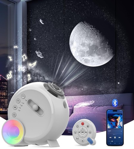Galaxy Projector for Bedroom,HD Image Star Projector,13 in 1 Night Light for ...