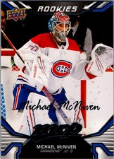 2022-23 Upper Deck MVP #238 Michael McNiven Blue Script