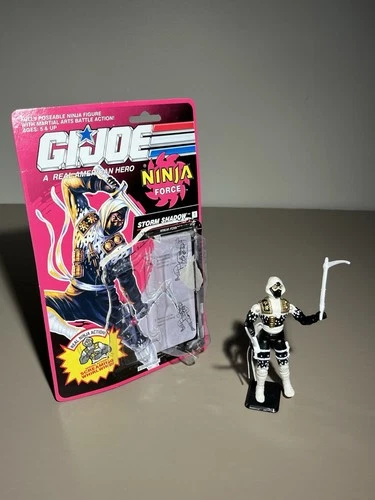 GI Joe Ninja Force “Storm Shadow” (v3) Complete  With Card - 1991