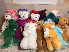 TY Attic Treasures 14 Large Plush Bear Lot of 17 Retired NWT Tags Vintage