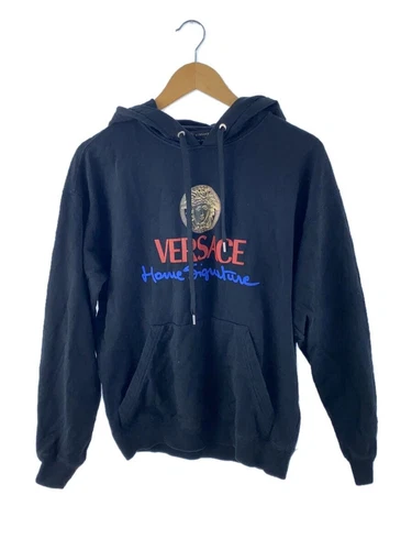Felpa con cappuccio VERSACE nera XS usata