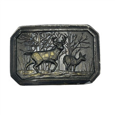 Brass Deer Belt Buckle