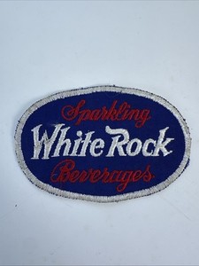 Vintage uniform patch WHITE ROCK Sparkling Beverages large size oval 2