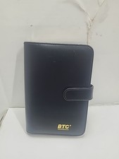 "BTC" Black Faux Leather Daily Planner 6×4×1